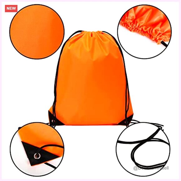 Polyester Drawstring Bags, Gym Sports Cinch Bag Backpack main image 4